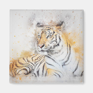 Aimant Beautiful Bengal Tiger Painting