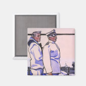 Aimant Beaux marins, WW1 1917 Art (Recto/Verso)