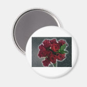 AIMANT BEAUX ROSES ROUGES (Recto/Verso)