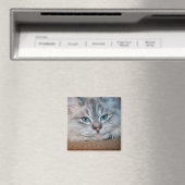 Aimant Beaux yeux bleu chat (In Situ (Lave-vaisselle))