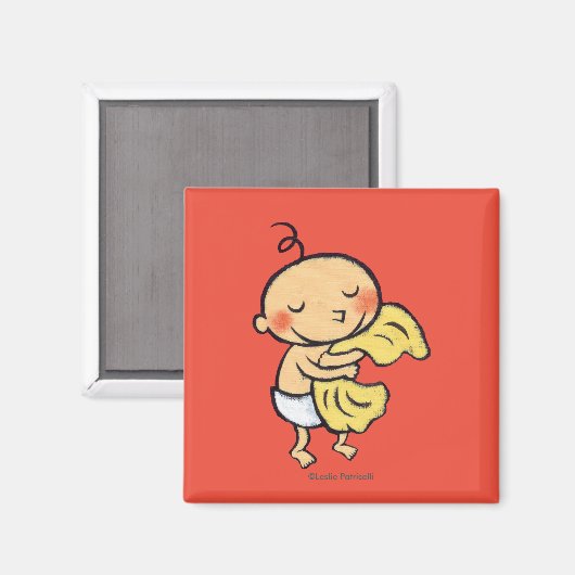 Aimant Bébé Accrocher Soft Yellow Blanket (Recto/Verso)