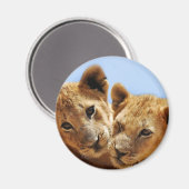 Aimant Bébé amour lion (Recto/Verso)