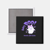 Aimant Bébé Boo ! Design Halloween Sweet Et Toddler (Recto/Verso)