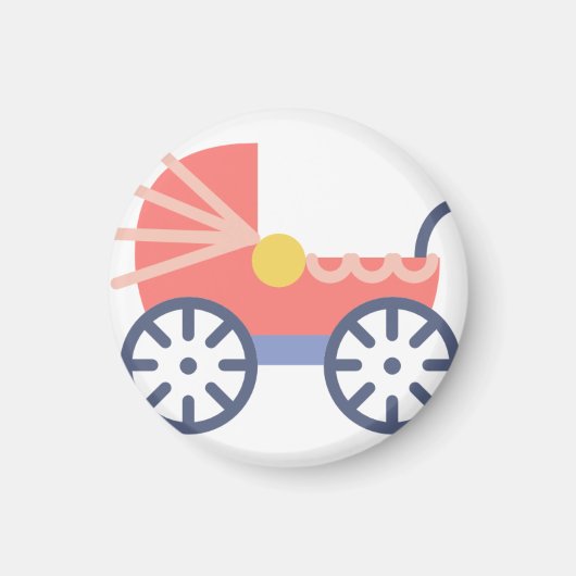 Aimant bébé buggy (Devant)