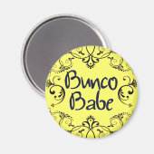 Aimant Bébé Bunco avec bouton à perles (Recto/Verso)