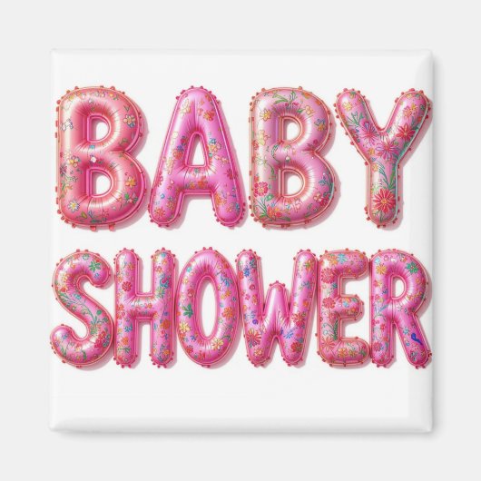 Aimant Bébé douche naissance (Devant)