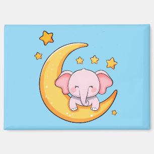 Aimant Bébé éléphant dormant