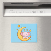 Aimant Bébé éléphant dormant (In Situ (Lave-vaisselle))