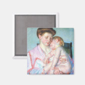 Aimant Bébé endormi | Mary Cassatt (Recto/Verso)