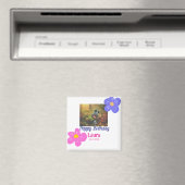 Aimant Bébé enfants 1er anniversaire ajouter le nom date  (In Situ (Lave-vaisselle))