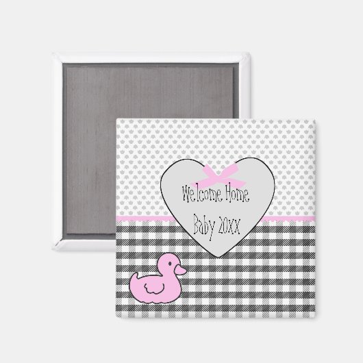 Aimant Bébé fille (Recto/Verso)