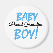 Aimant Bébé Garçon Fier Grand-père (Devant)