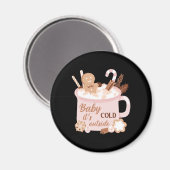 Aimant Bébé Il fait froid dehors (Recto/Verso)