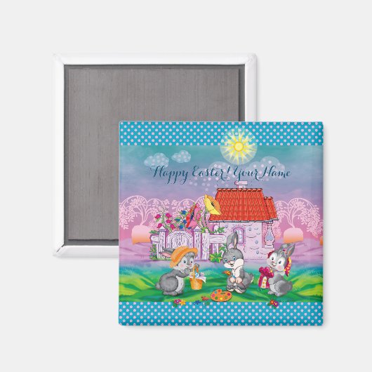 Aimant Bébé lapin petit (Recto/Verso)