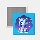 Aimant Bébé licorne dans l'aimant de PJ (Recto/Verso)
