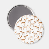 Aimant Bébé mignon cerf et famille (Recto/Verso)