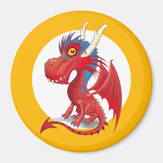 Aimant Bébé mignon Dragon (Devant)