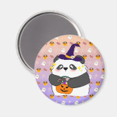 Aimant Bébé mignon Halloween Panda Trick ou traitement (Recto/Verso)