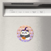Aimant Bébé mignon Halloween Panda Trick ou traitement (In Situ (Lave-vaisselle))