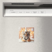 Aimant Bébé mignon Révéler Neutre Jaune Bébé Tiger (In Situ (Lave-vaisselle))