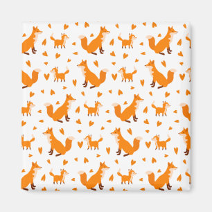 Aimant Bébé renard mignon Bonne fête des mères Animal sau