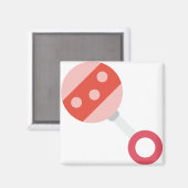 Aimant bébé rose (Recto/Verso)