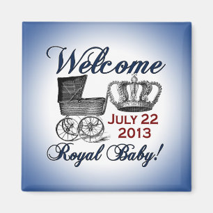 Aimant Bébé royal bienvenu