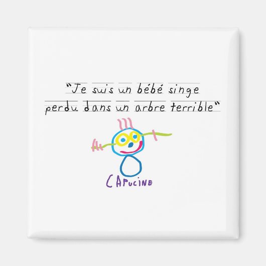 Aimant Bebe singe (Devant)