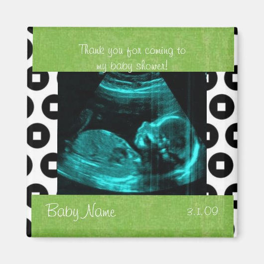 Aimant bébé vert (Devant)