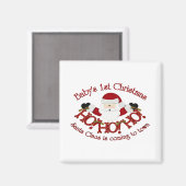 Aimant Bébés 1er Noël (Recto/Verso)