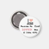 Aimant Because He LOVED me Button (Recto/Verso)