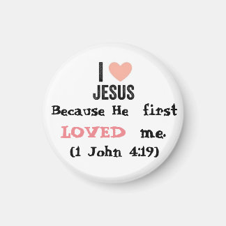 Aimant Because He LOVED me Button
