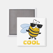 Aimant Bee Cool | Funny Trendy Bee Personalized (Recto/Verso)
