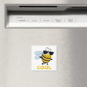 Aimant Bee Cool | Funny Trendy Bee Personalized (In Situ (Lave-vaisselle))