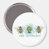 Aimant Bee Different Bumble Bee Trio (Recto/Verso)