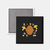 Aimant Bee Honeycomb (Recto/Verso)