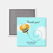Aimant Bee Hop Bumble Bee Baby shower Favoriser l'aimant (Recto/Verso)