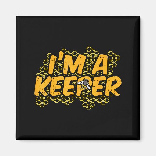 Aimant Bee-keeper Funny Beekeeng Pun Humor Honey Aarist G (Devant)