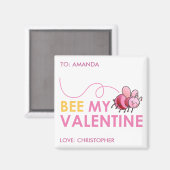 Aimant Bee My Valentine (Recto/Verso)