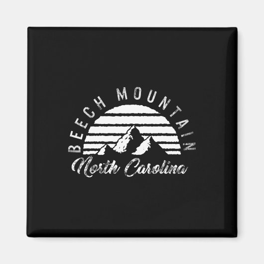 Aimant Beech Mountain North Carolina Ski Snowboard (Devant)