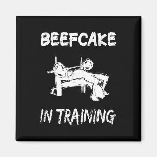 Aimant Beefcake Dans L'Entraînement Gym Muscle Drôle Body