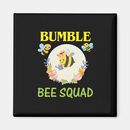 Aimant Beekeeper Art Bumble Bee Squad (Devant)
