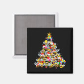 Aimant Bees Tree Christmas Sweater Xmas For Bees Lover (Recto/Verso)