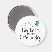 Aimant Beethoven Ode To Joy Music Cadeau (Recto/Verso)
