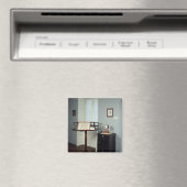 Aimant Beethoven Room affichant un stand de musique (In Situ (Lave-vaisselle))