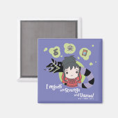 Aimant Beetlejus | Chibi Lydia "Étrange et inhabituel" (Recto/Verso)