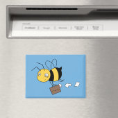 Aimant Beezness Bee, Fatigué Stress Bee Holding Porte-doc (In Situ (Lave-vaisselle))