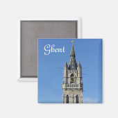 Aimant Beffroi à Gand, Belgique (Recto/Verso)