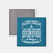 Aimant Being A Ham Radio Grandpa Funny Old Man  (Recto/Verso)