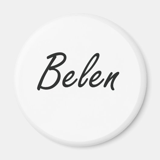 Aimant Belen nom artistique Design (Devant)